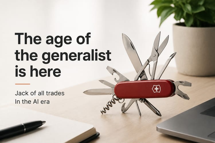 The age of the generalist is here